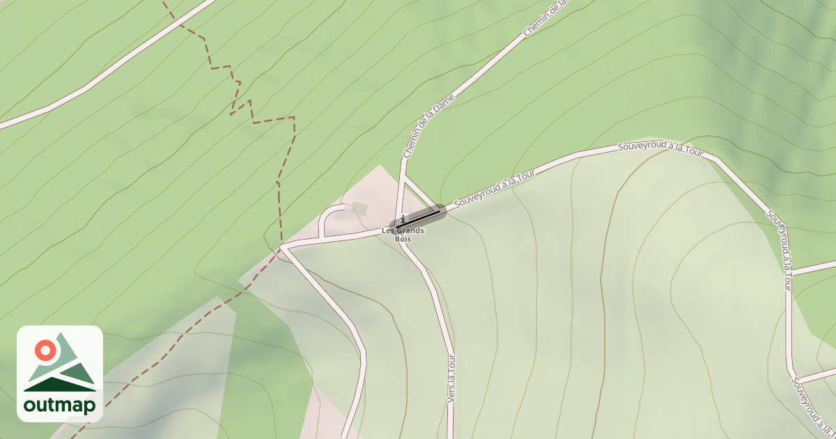 Map of chemin de la dame - Mollard à Revel