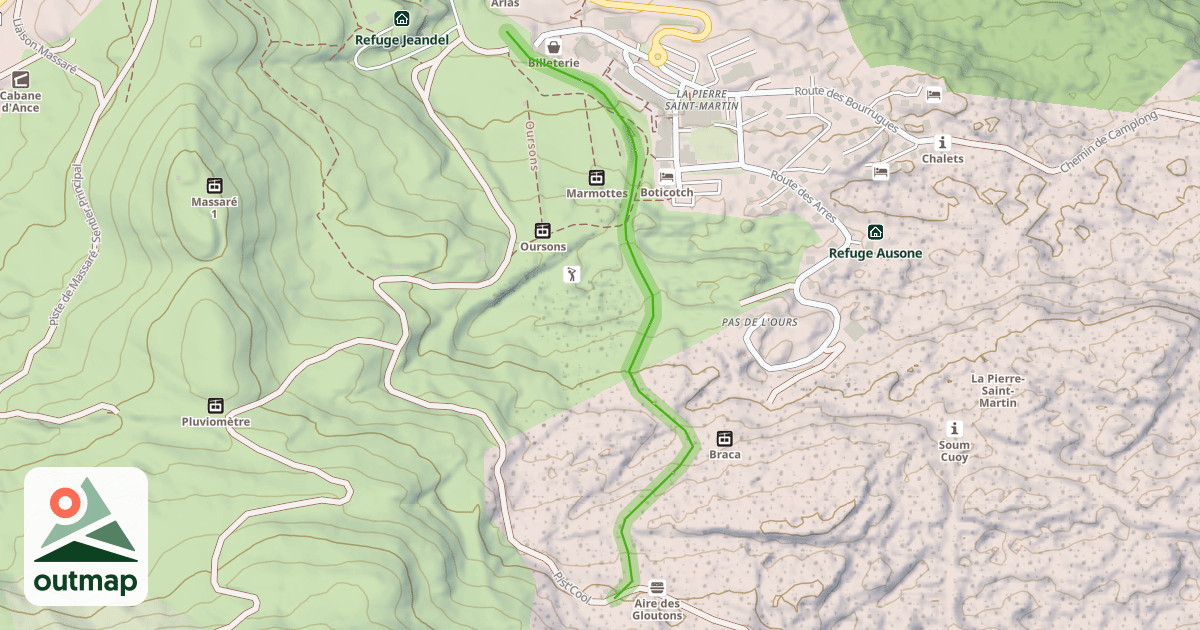 Map of Les Sapins