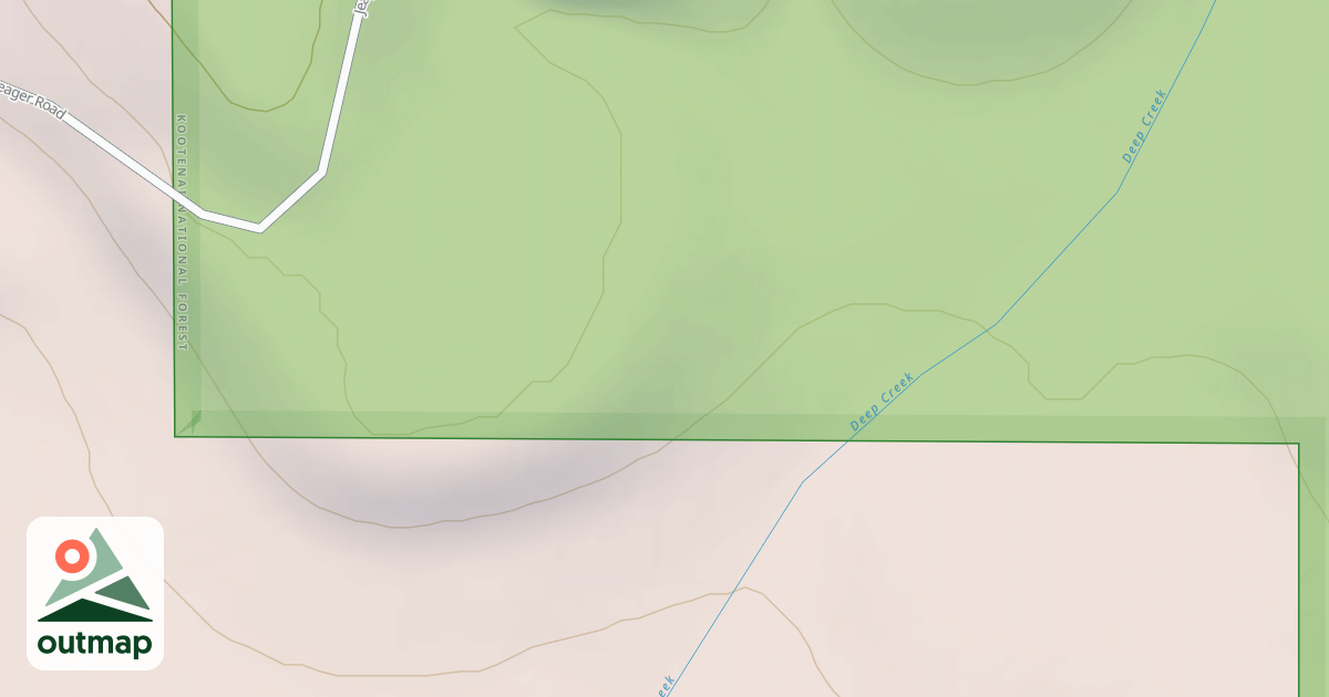 Map of DEEP CREEK JUMP UP
