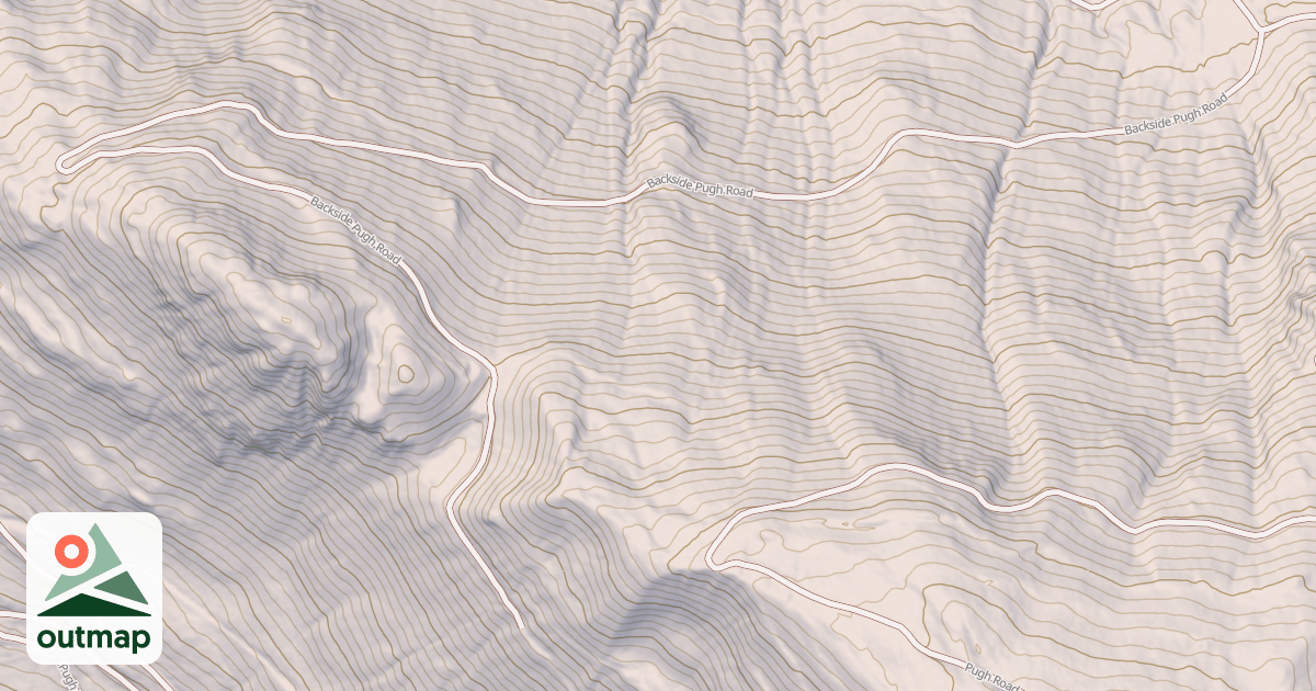 Map of BACKSIDE PUGH