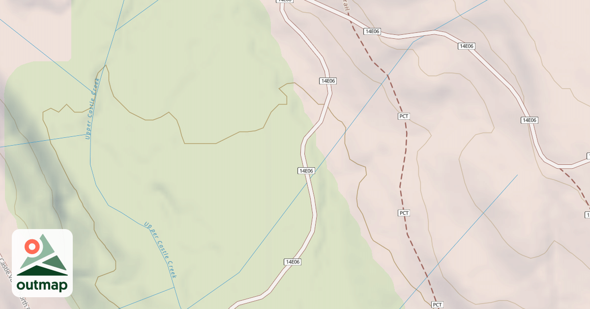 Map of USFS Motor Vehicle Use Map Trails 4496