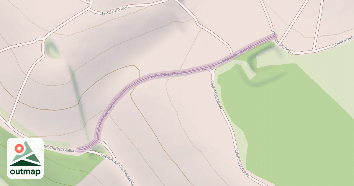 Map of Chemin de Fougère
