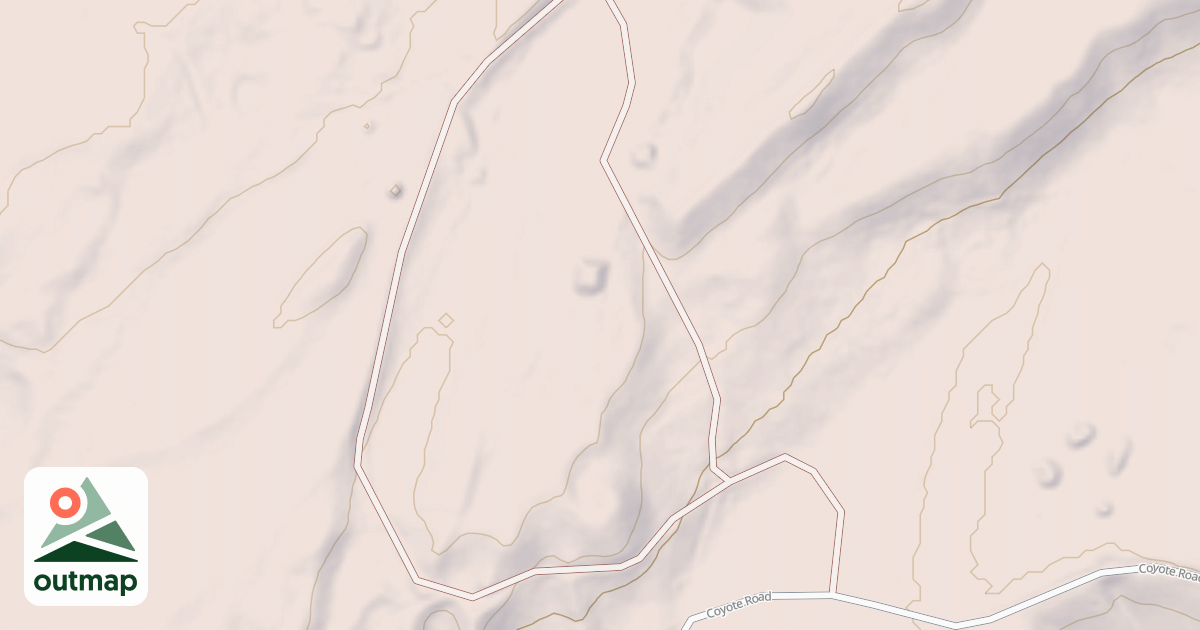 Map of COYOTE PROJECT ROAD