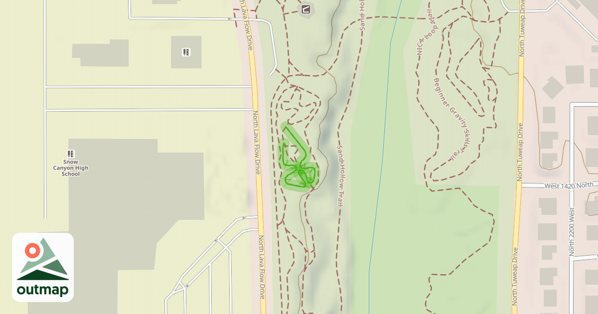 Map of Intermediate/Advanced Pump Track