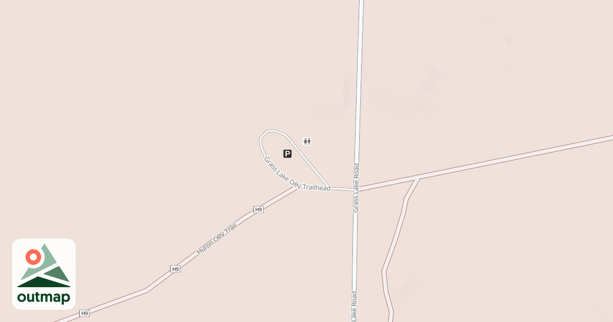Map of GRASS LAKE ORV TRAILHEAD