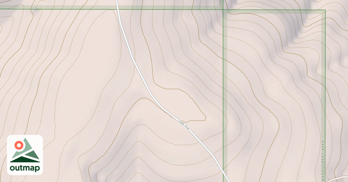 Map of BALDY RIDGE