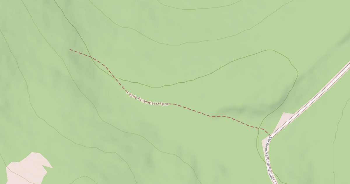 Map preview of F SALT RIVER PASS SPUR
