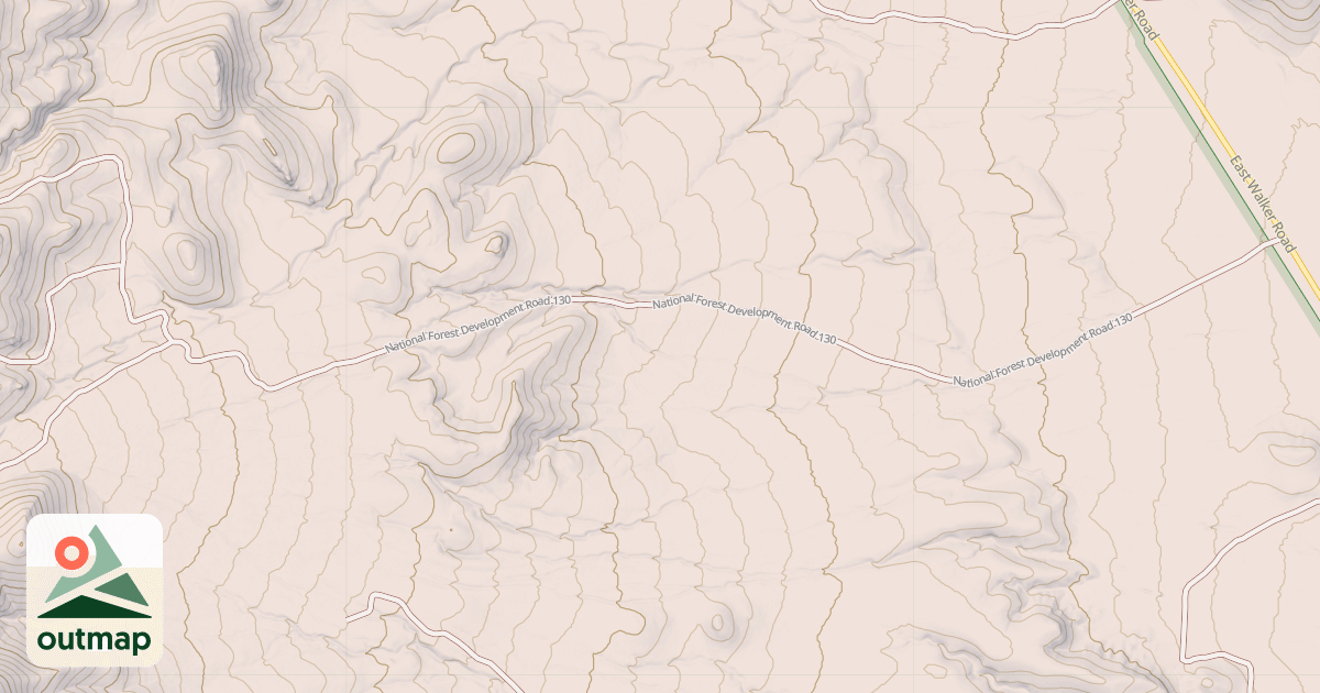 Map of DRY WASH ROAD