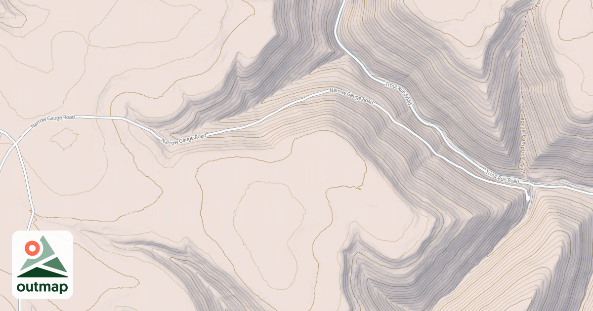 Map of Coudy Pike Snowmobile Trails