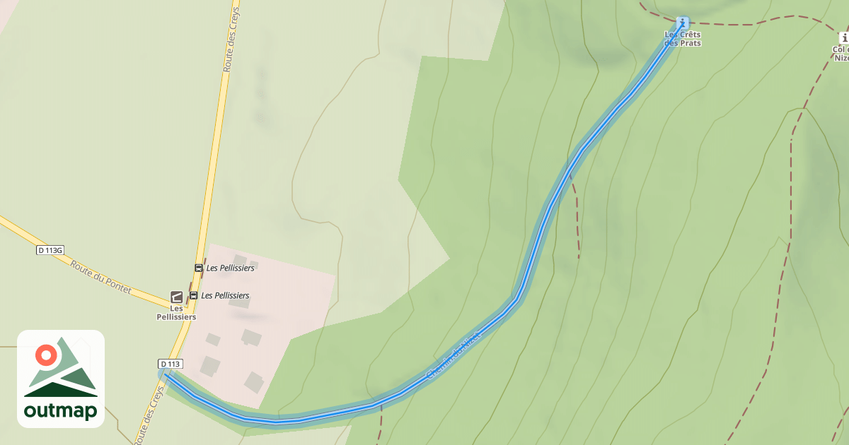 Map of Chemin du Nizet