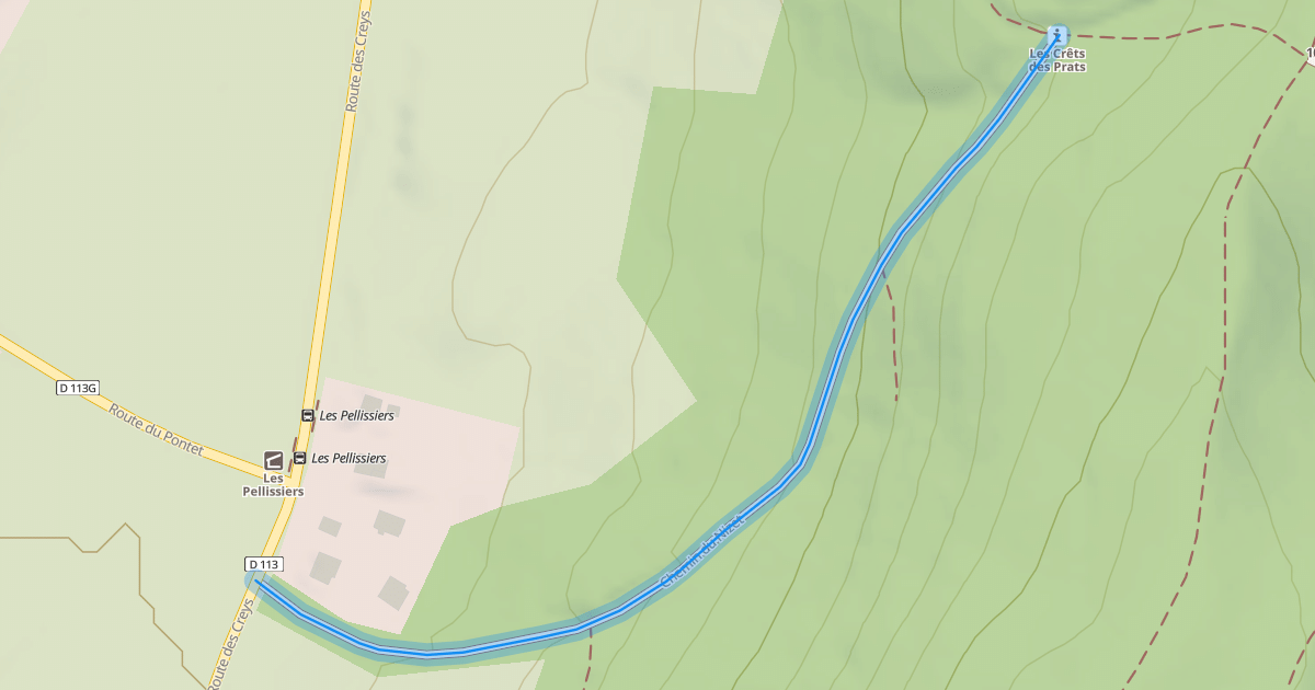 Map preview of Chemin du Nizet