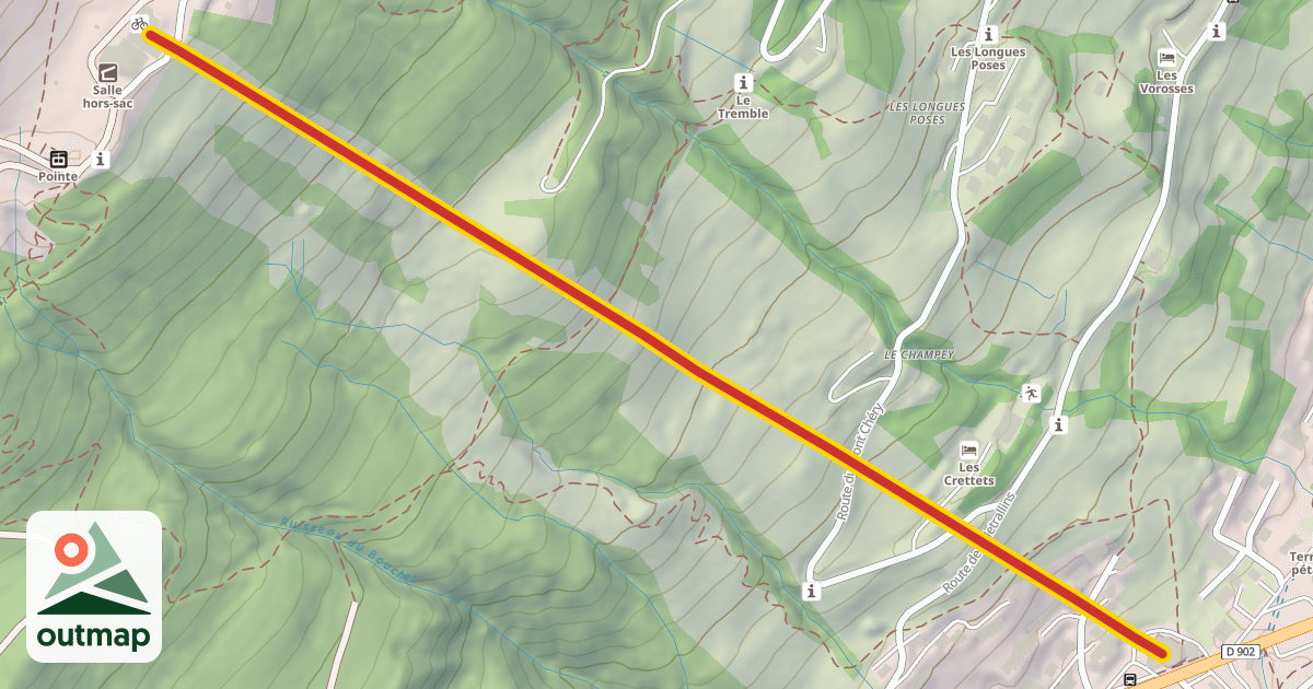 Map of Mont Chéry
