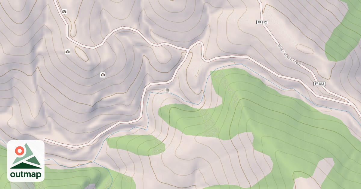Map of LOWER FLUX MINE