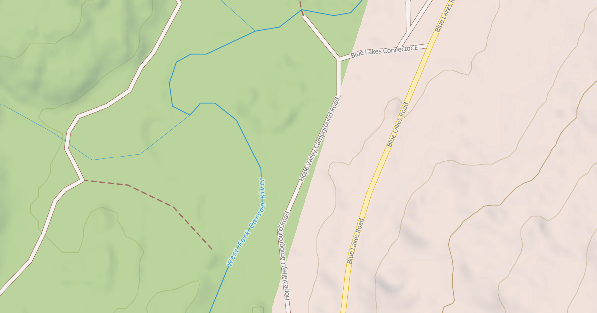 Map preview of HOPE VALLEY TURNOUT X