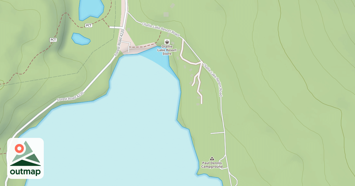 Map of PAUL DENNIS CAMPGROUND