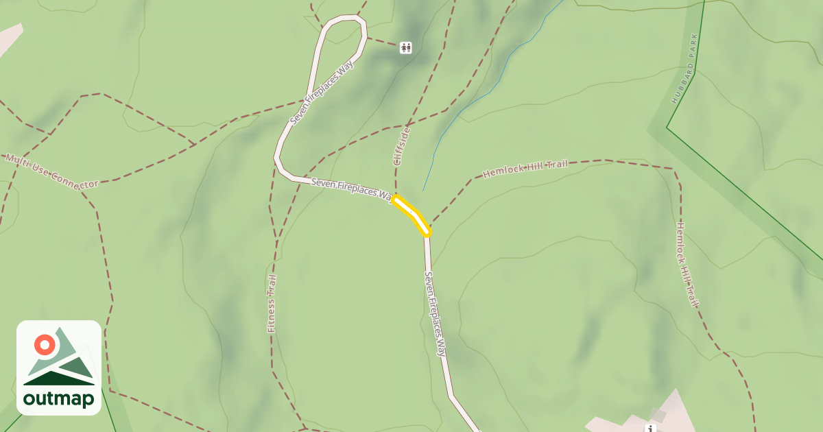 Map of Seven Fireplaces Way