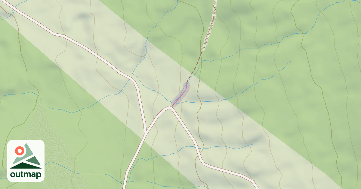 Map of Coquitlam Lake View Trail