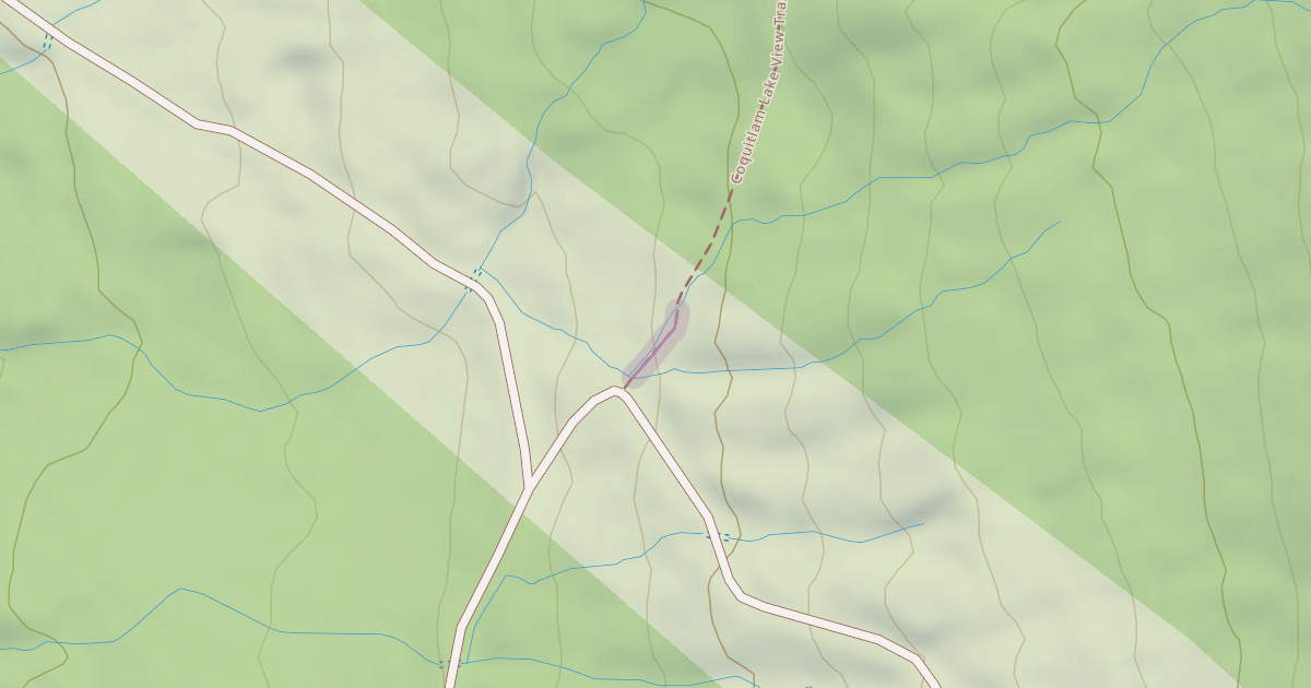 Map preview of Coquitlam Lake View Trail
