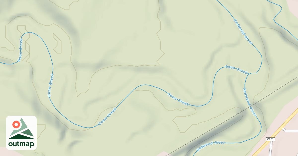 Map of Shady Oaks Native Prairie Adventure Trails
