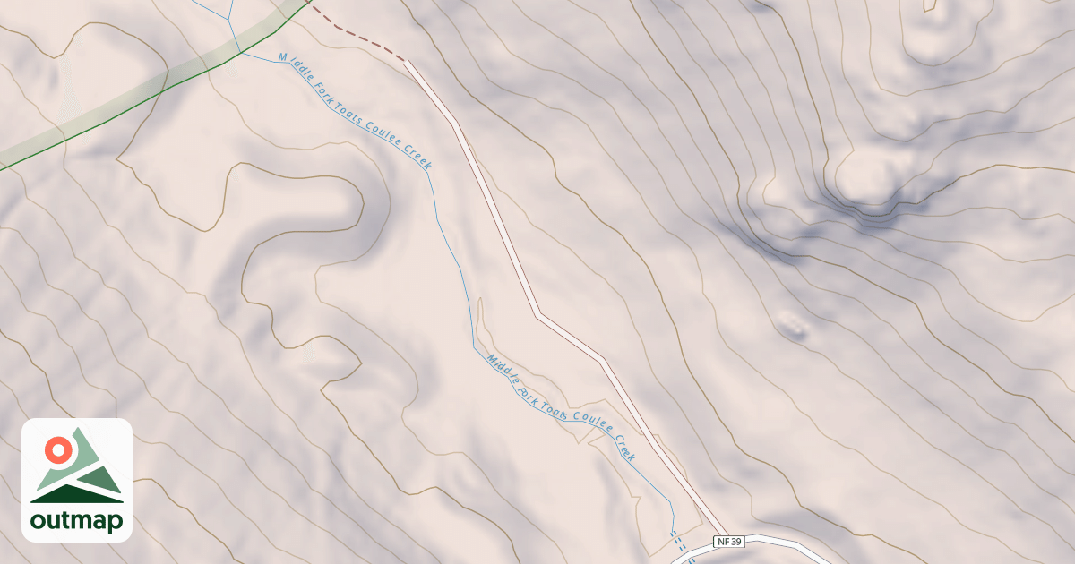 Map of MID FORK CP