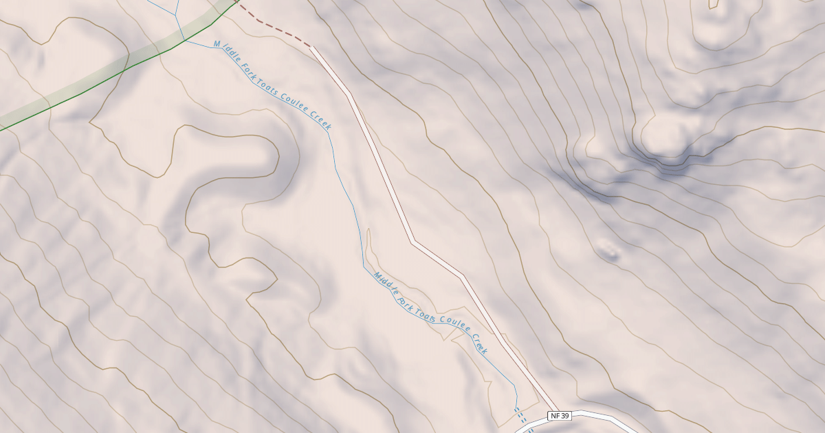 Map preview of MID FORK CP