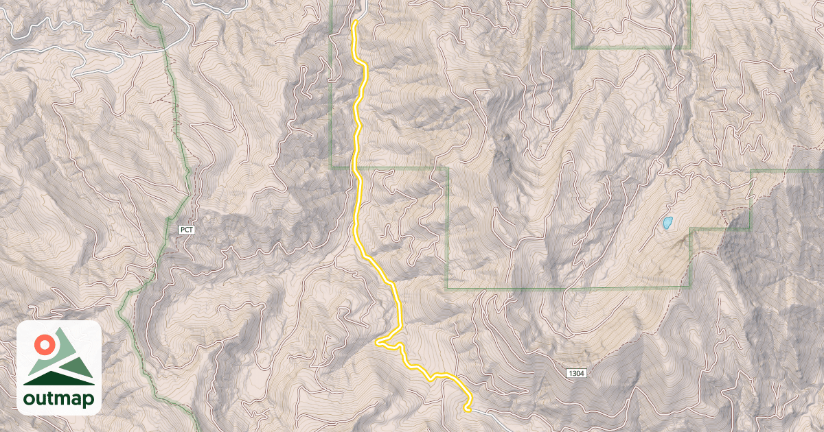 Map of National Forest Road 4110
