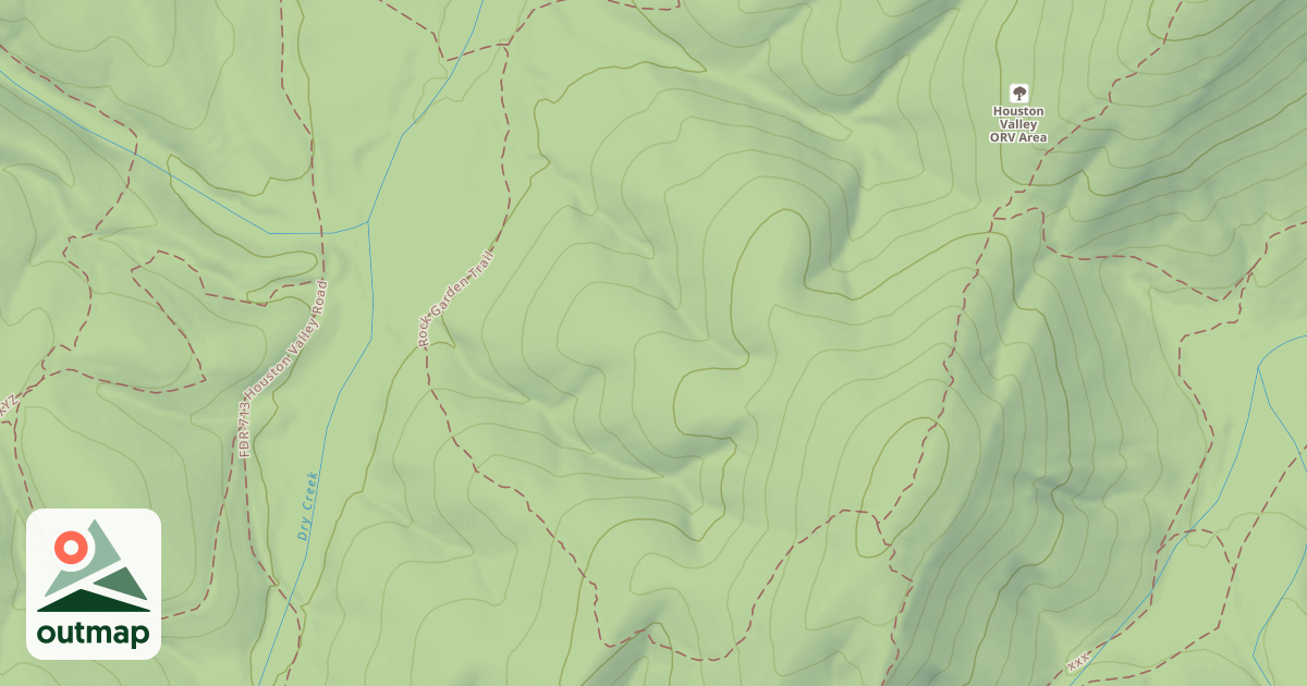 Map of USFS Motor Vehicle Use Map Trails 17274