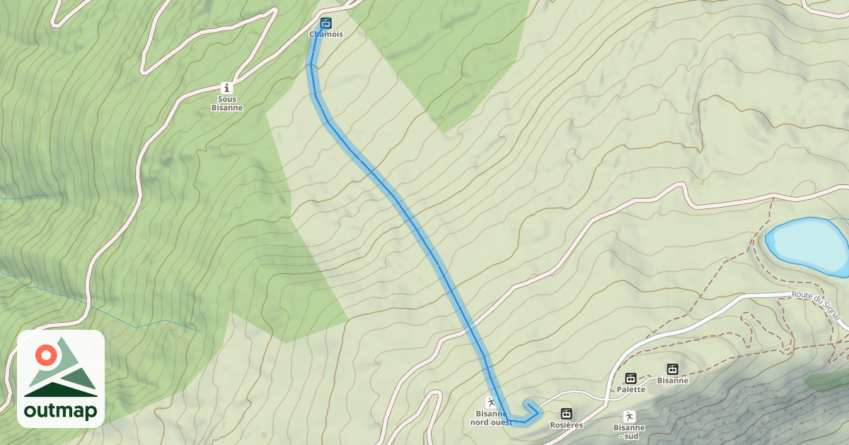 Map of Chamois