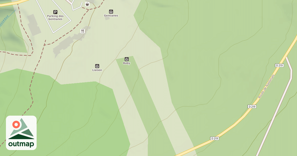 Map of Les Myosotis