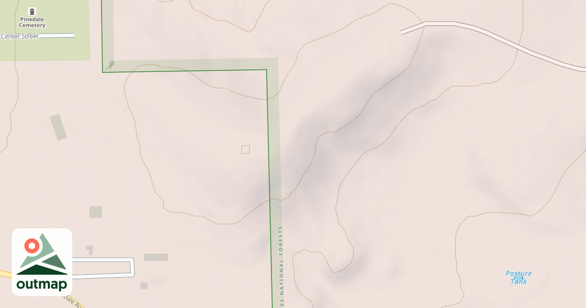 Map of PINEDALE W.C.
