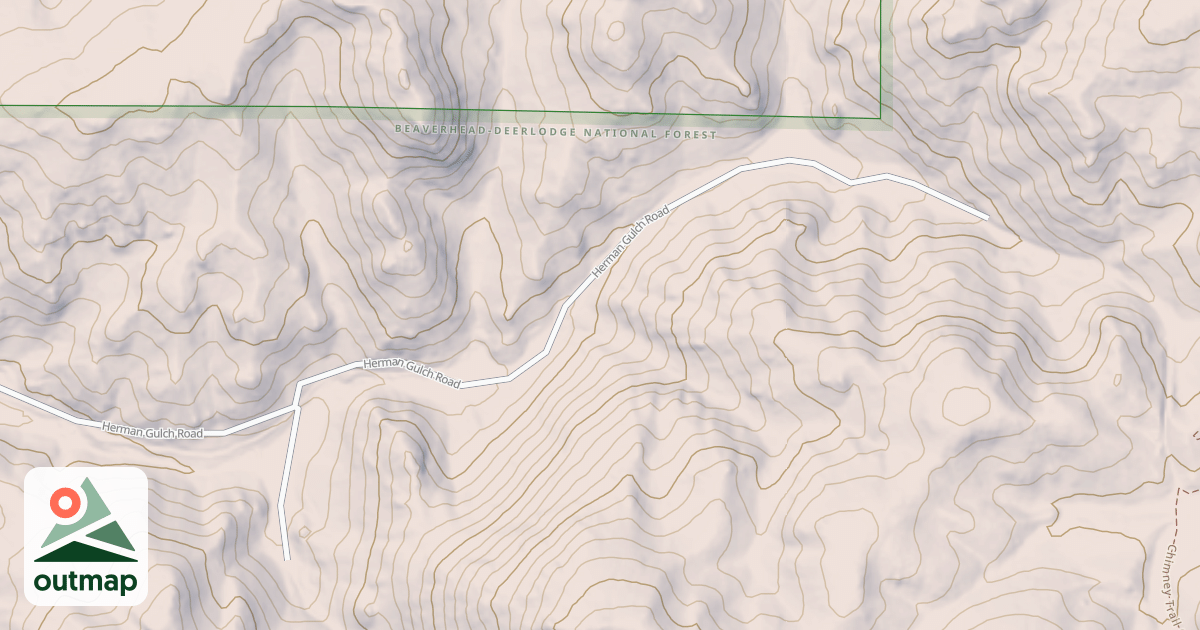 Map of HERMAN GULCH