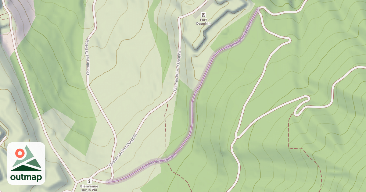 Map of Chemin de la Carrière
