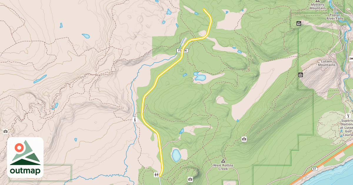 Map of Onion River Road
