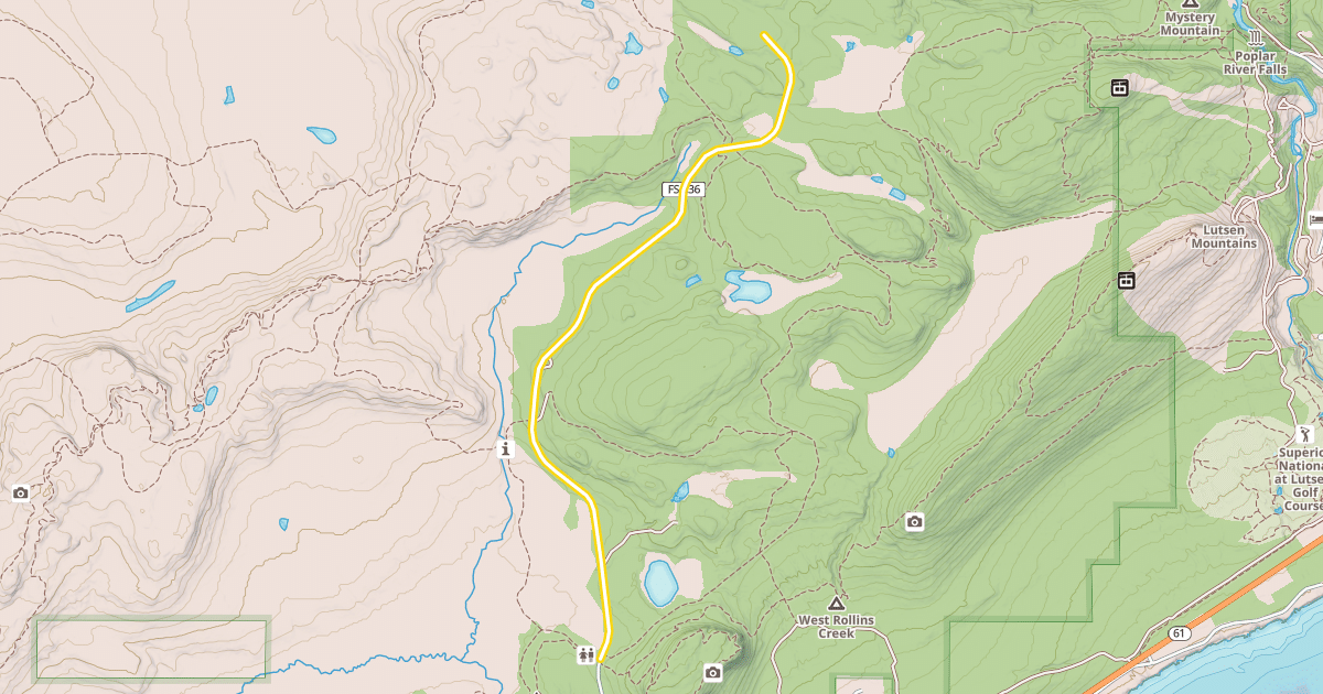 Map preview of Onion River Road
