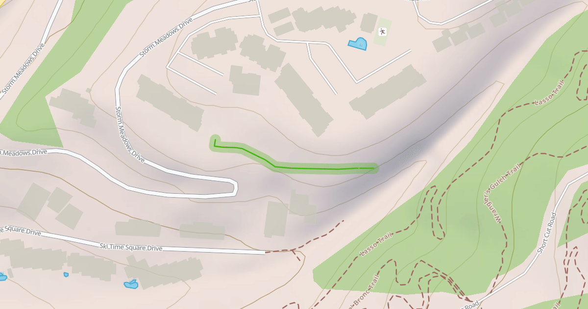 Map preview of Ski-in/ski-out access trail