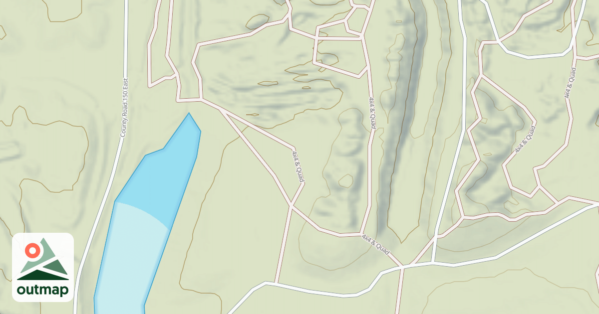 Map of Interlake State Recreation Area Trails
