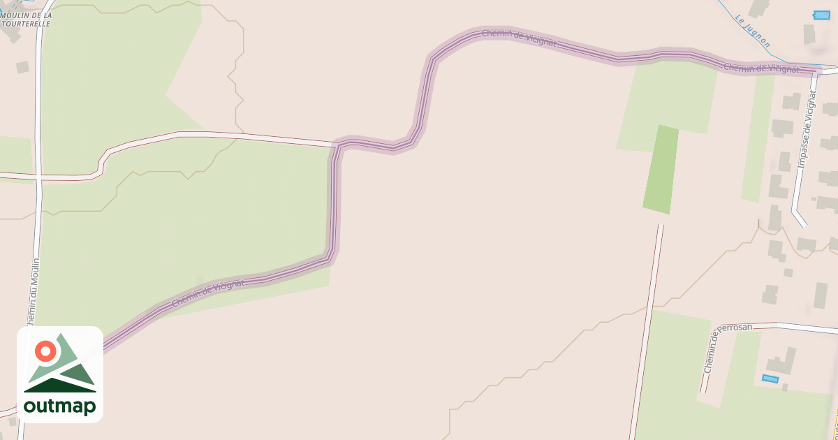 Map of Chemin de Vicignat