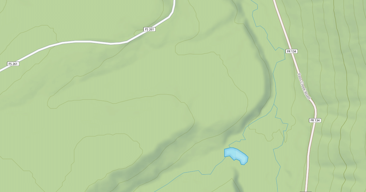 Map preview of CEDAR PASS PONDS