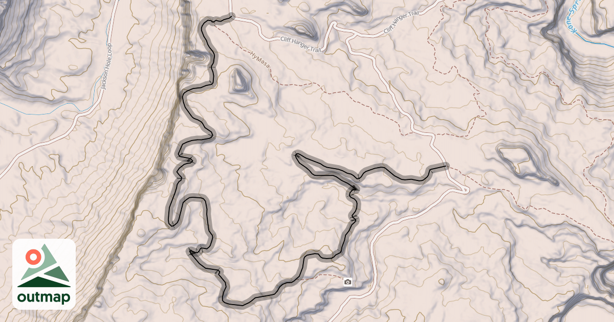 Map of Upper Captain Ahab Trail