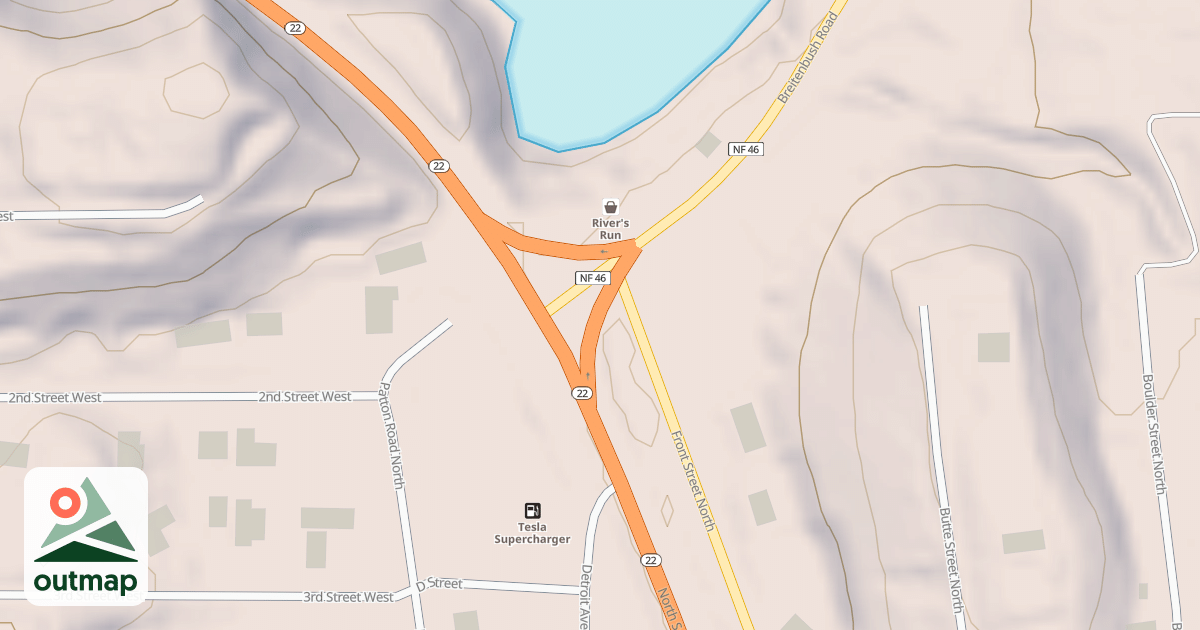 Map of USFS Motor Vehicle Use Map Roads {46ED1BD5-1D50-4AD3-82DF-59A633C8384B}