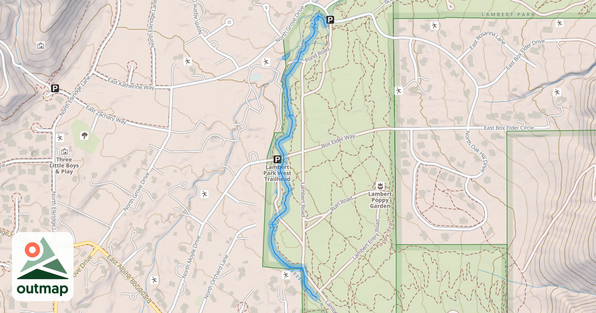 Map of High Bench Trail
