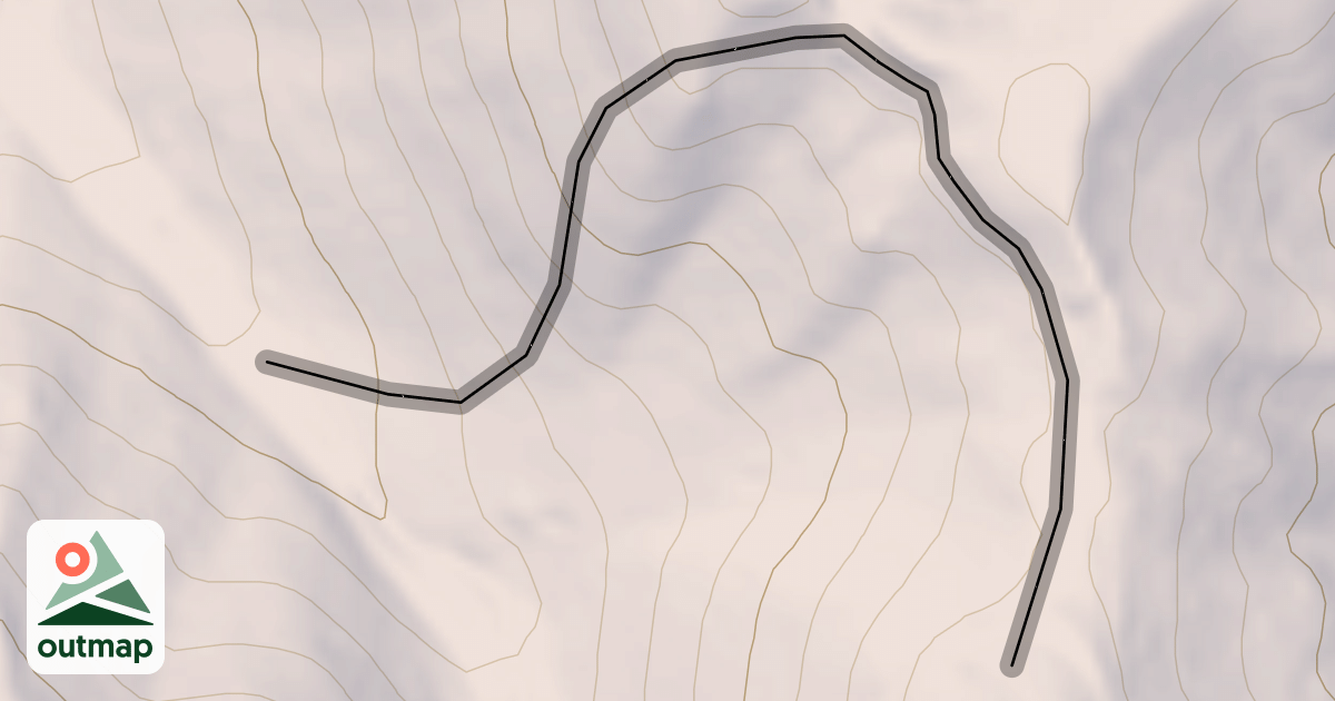 Map of No Name Ridge