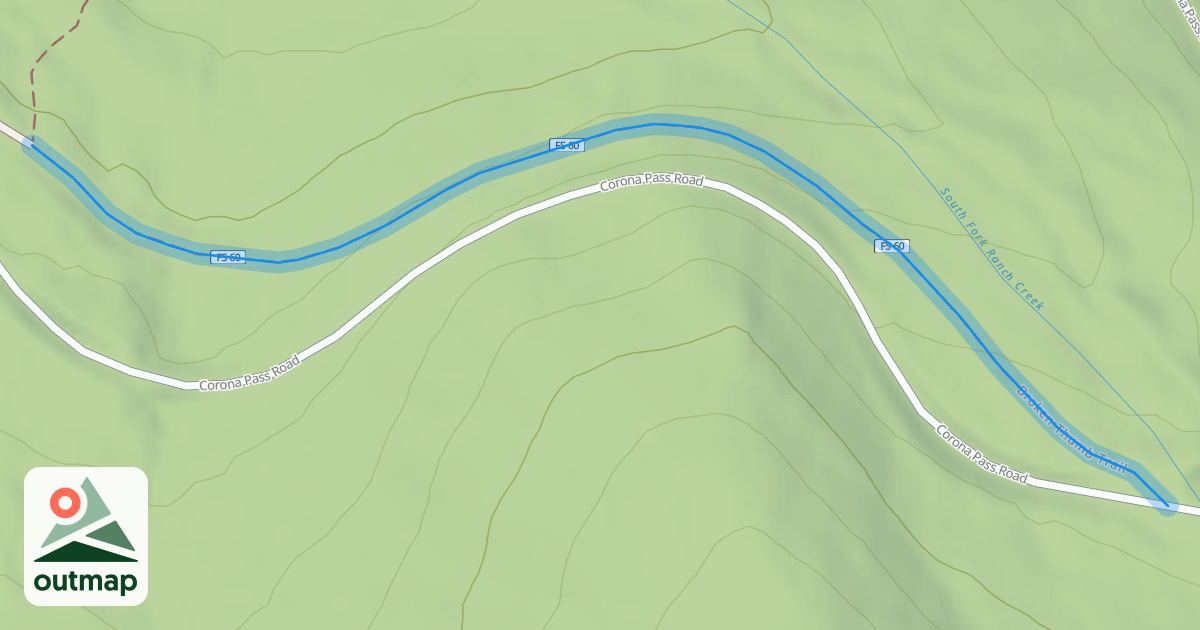 Map of Broken Thumb Trail