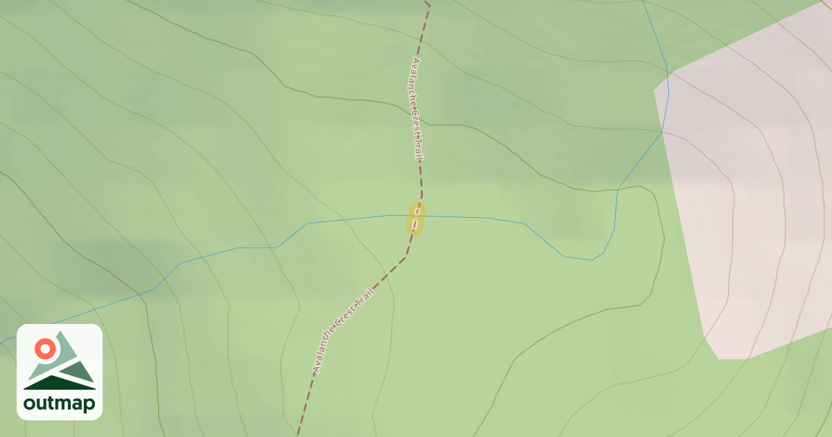Map of Avalanche Crest Trail