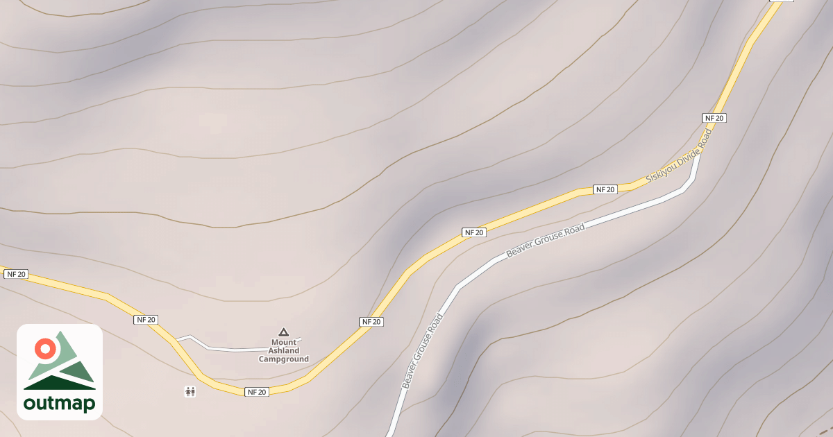 Map of SISKIYOU DIVIDE