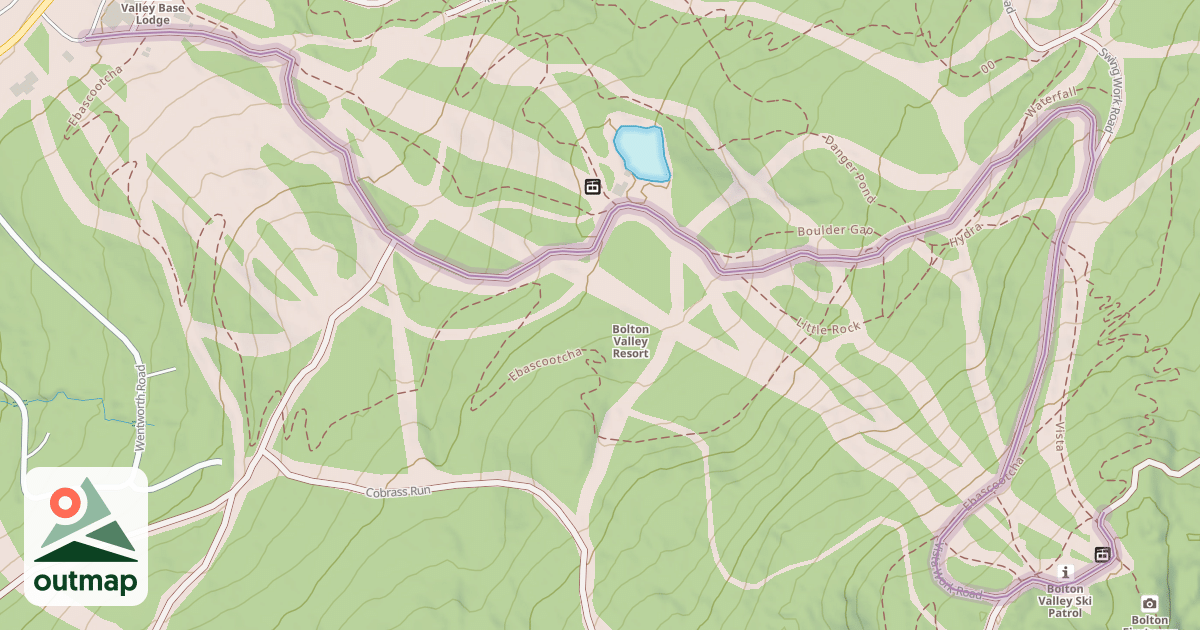 Map of Vista Work Road