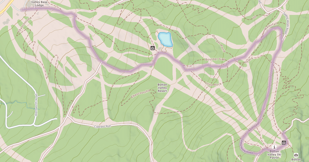 Map preview of Vista Work Road