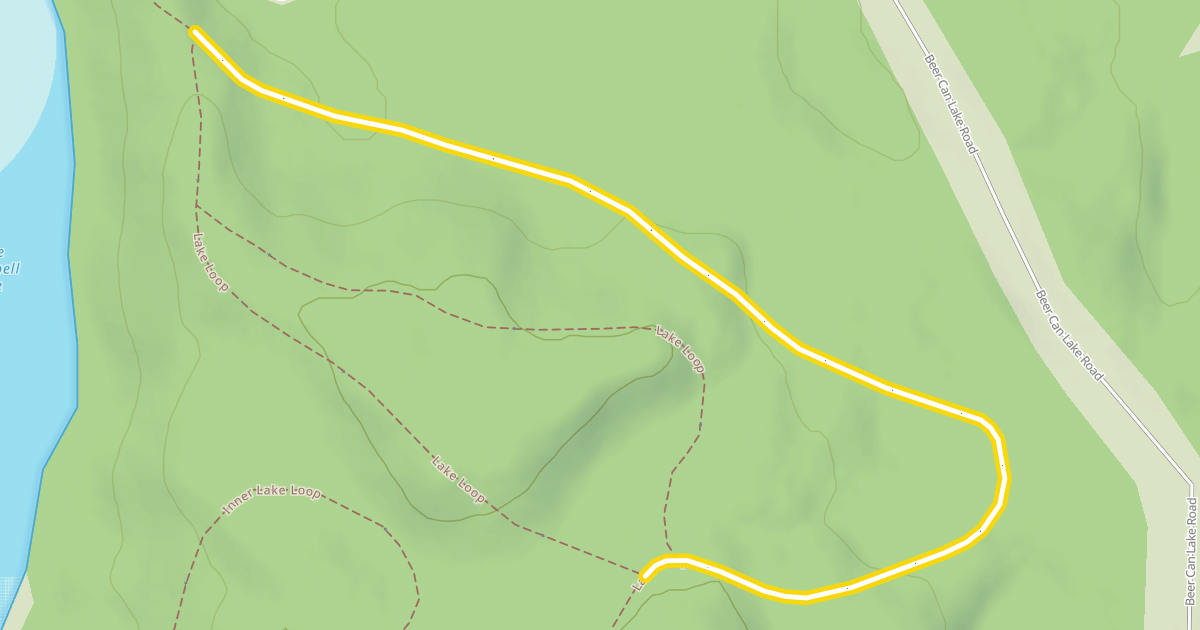 Map preview of Lake Loop
