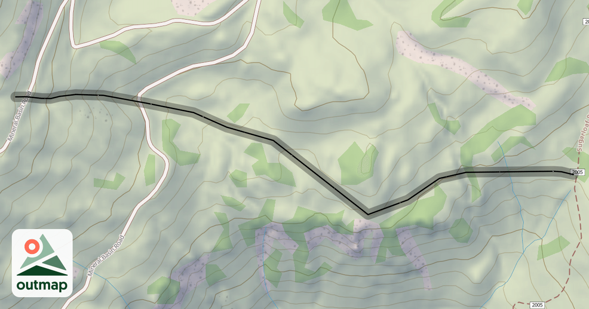 Map of 49er Gully