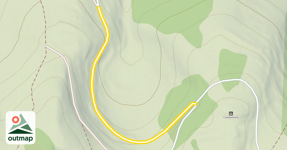 Map of Route de Bergians